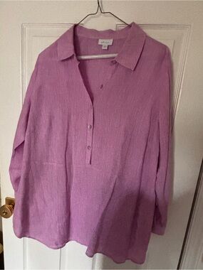 Lands' End Lavender Pullover Tunic